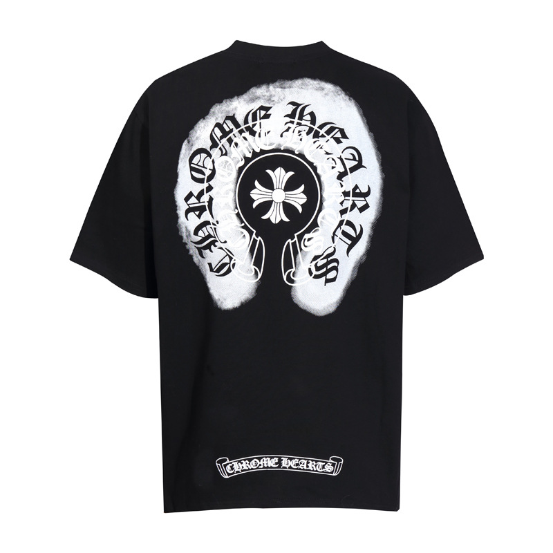 CHROMEHEARTS WHITE HORSESHOE BLACK SHIRT