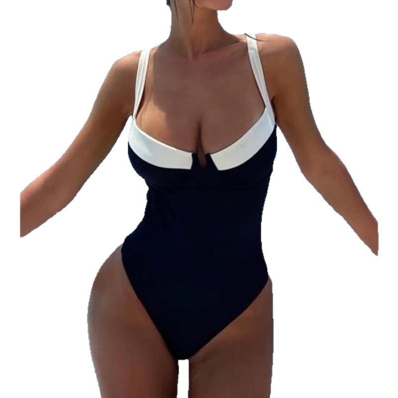 BLACK WHITE BODY SUIT