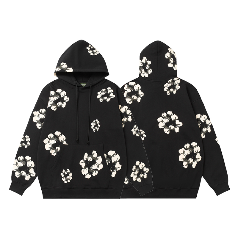 DENIM TEARS CACTUS TEARS HOODIE BLACK