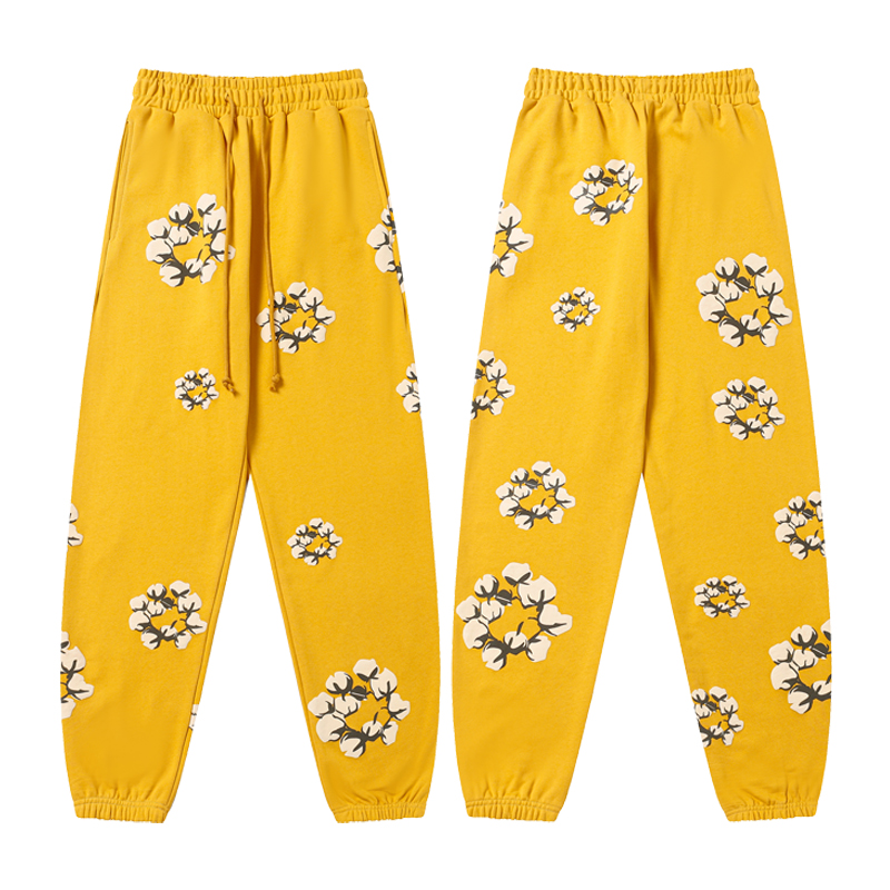DENIM TEARS CACTUS TEARS PANTS YELLOW