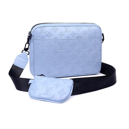 LV 2IN1 MONOGRAMED SHOULDER BAG BLUE