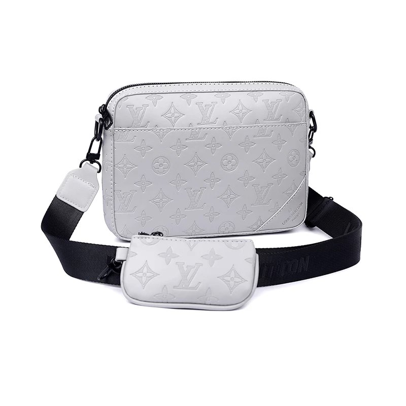 LV 2IN1 MONOGRAMED SHOULDER BAG WHITE
