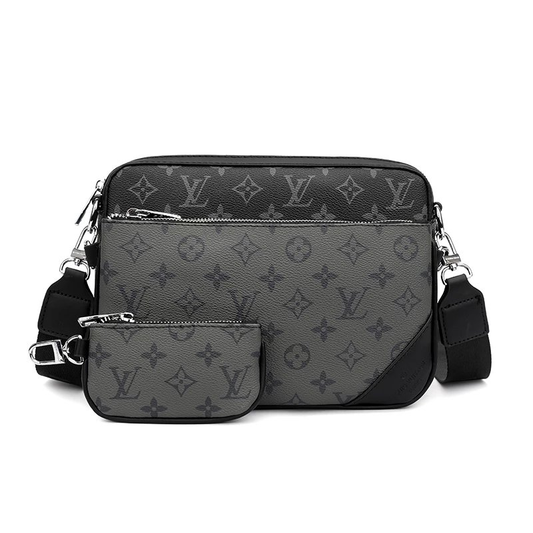LV 3IN1 SHOULDER BAG LOGO GRAY/BLACK