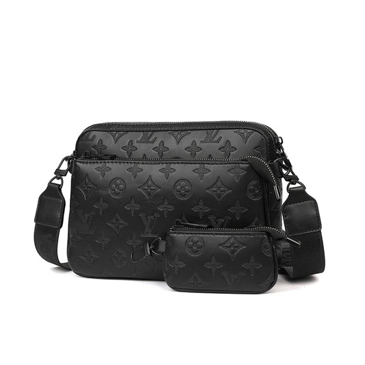 LV 3IN1 SHOULDER BAG MONOGRAM BLACK