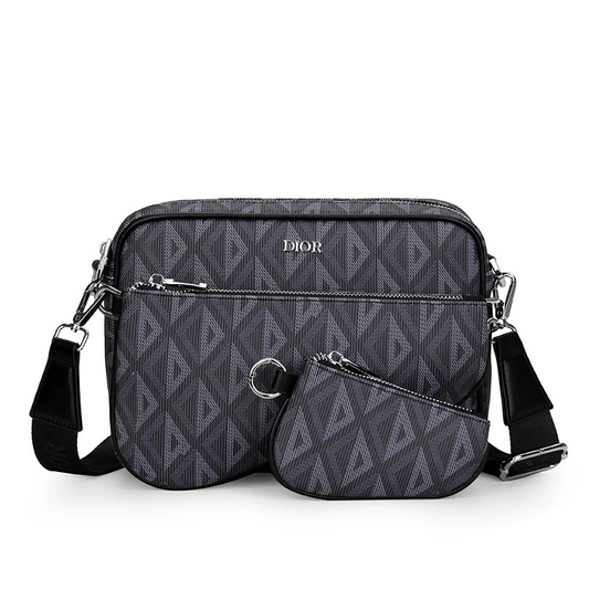 DIOR 3IN1 SHOULDER BAG TRIANGLE BLACK