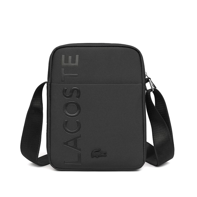 LACOSTE BLACK SMALL SHOULDER BAG