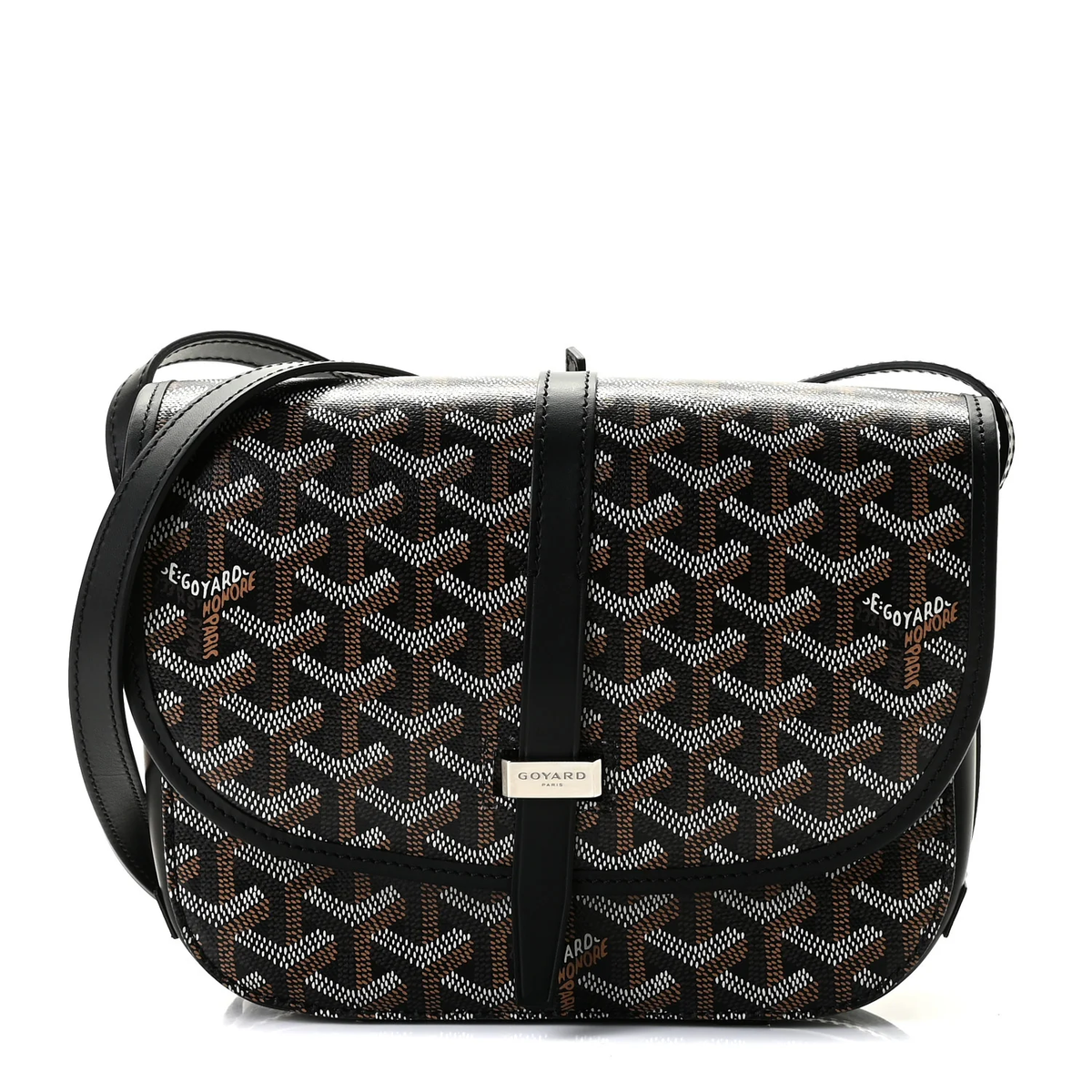 GOYARD BLACK MESSENGER BAG