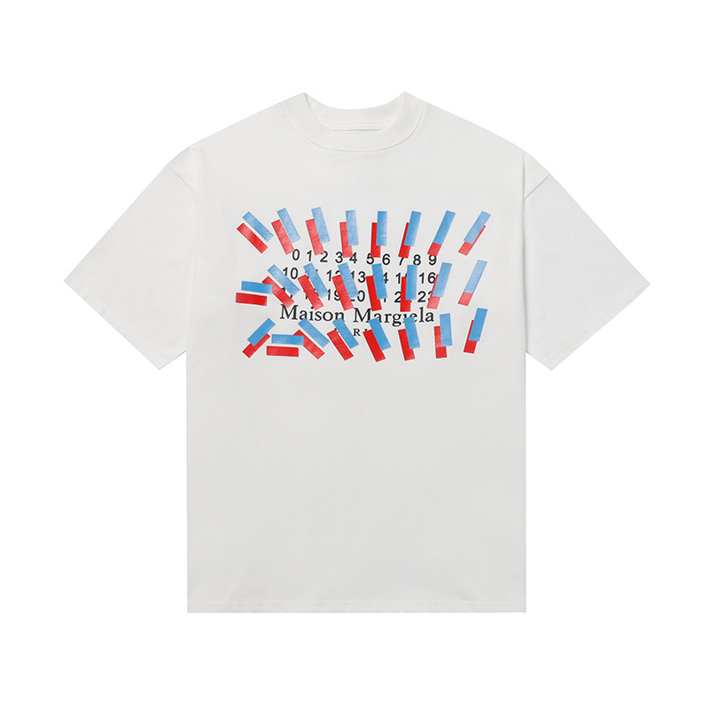 MAISON MARGIELA BLUE RED TAPE SHIRT WHITE