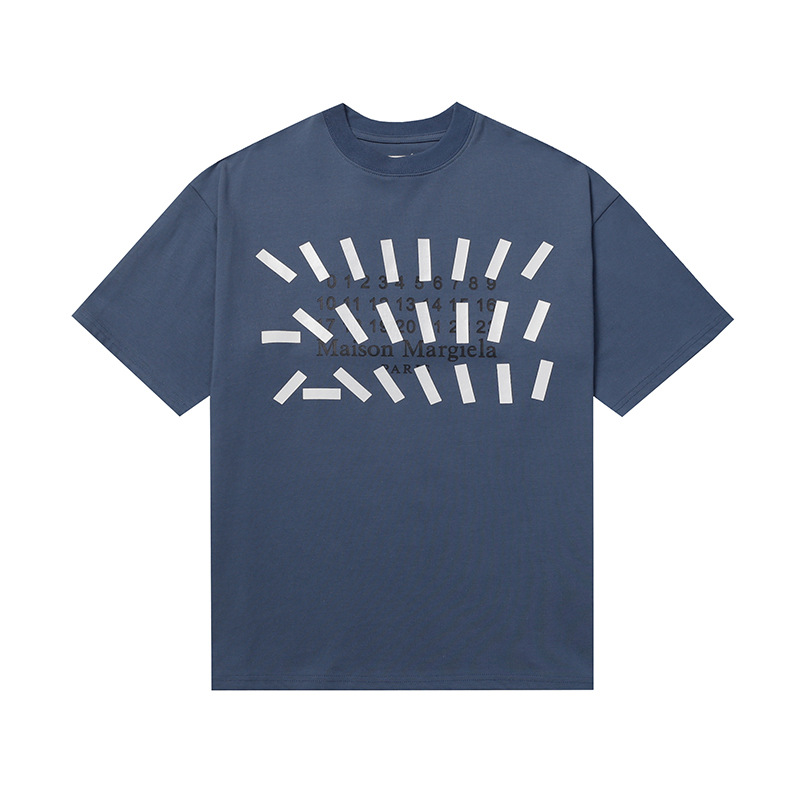 MAISON MARGIELA BLUE TAPE BLUE SHIRT