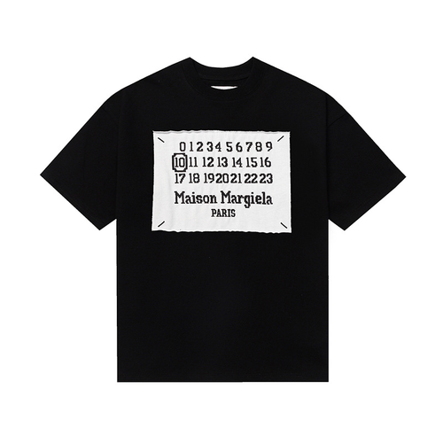 MAISON MARGIELA BOARD LOGO BLACK SHIRT