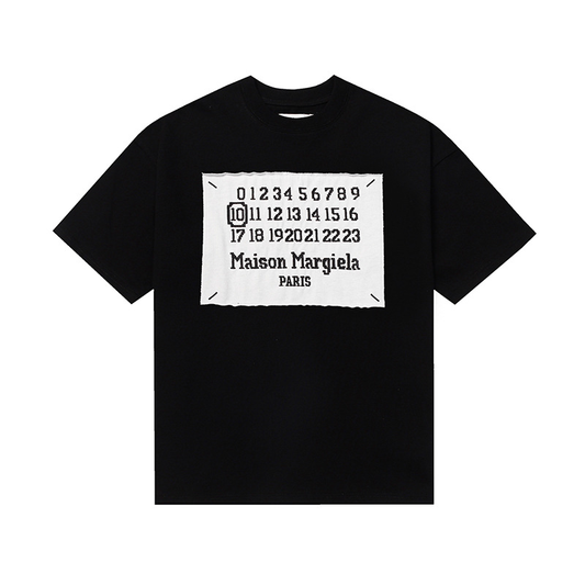 MAISON MARGIELA BOARD LOGO BLACK SHIRT