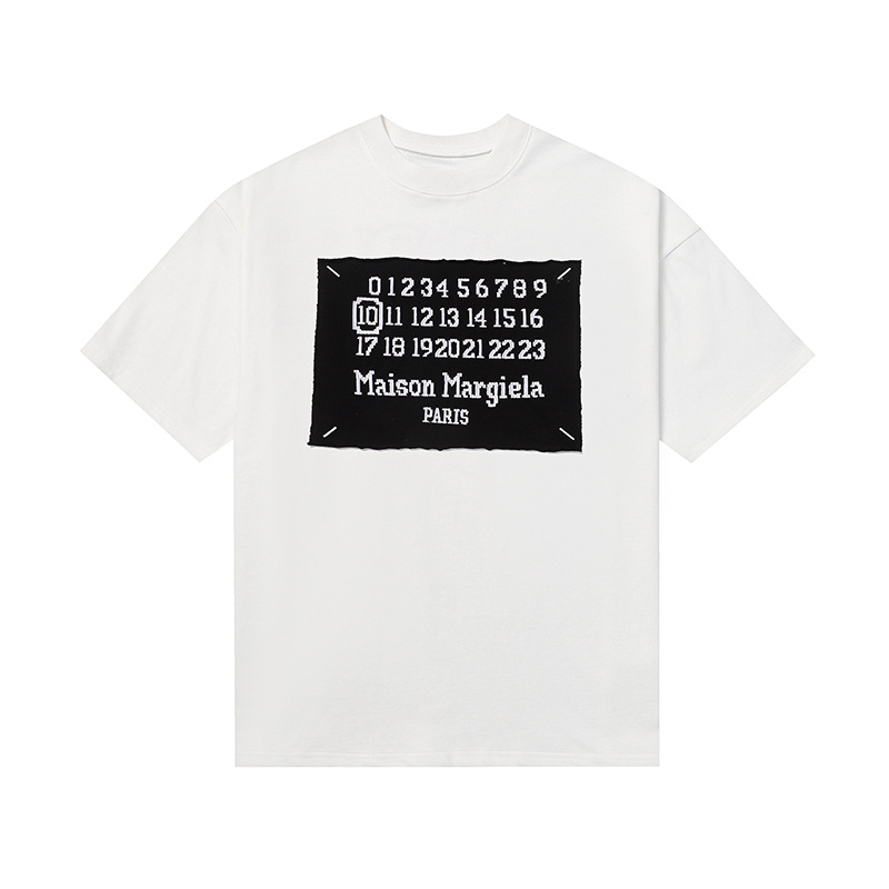 MAISON MARGIELA BOARD LOGO WHITE SHIRT