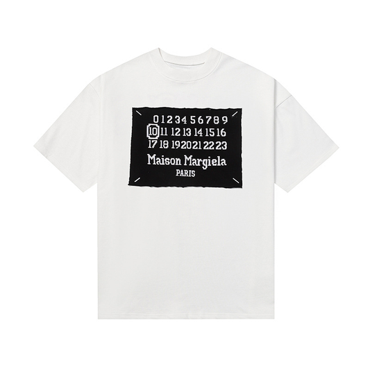 MAISON MARGIELA BOARD LOGO WHITE SHIRT