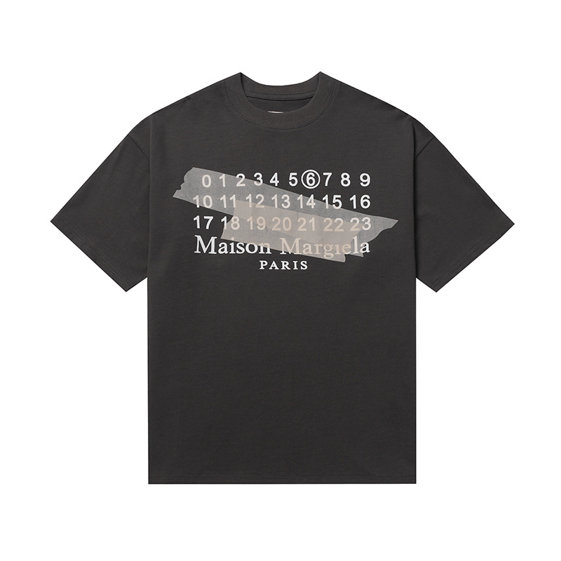MAISON MARGIELA TAPED LOGO SHIRT GRAY
