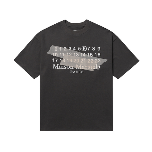 MAISON MARGIELA TAPED LOGO SHIRT GRAY