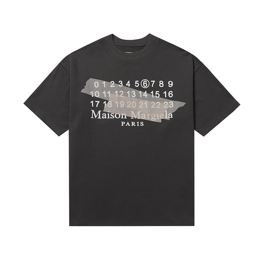 MAISON MARGIELA TAPED LOGO SHIRT GRAY