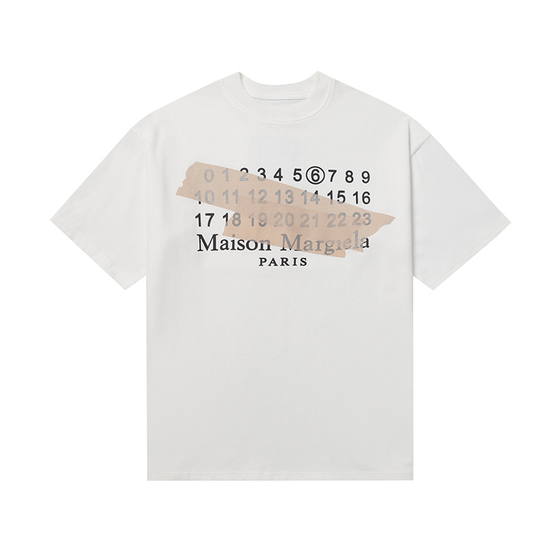 MAISON MARGIELA TAPED LOGO SHIRT WHITE