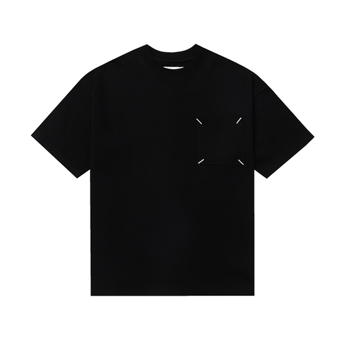 MAISON MARGIELA POCKET SQUARE SHIRT BLACK