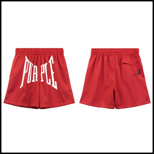 PURPLE BRAND SHORTS RED