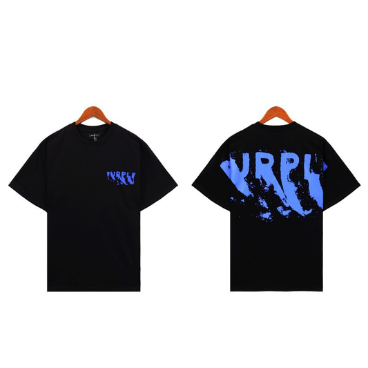 PURPLE BRAND STREAKED SHIRT BLACK/BLUE