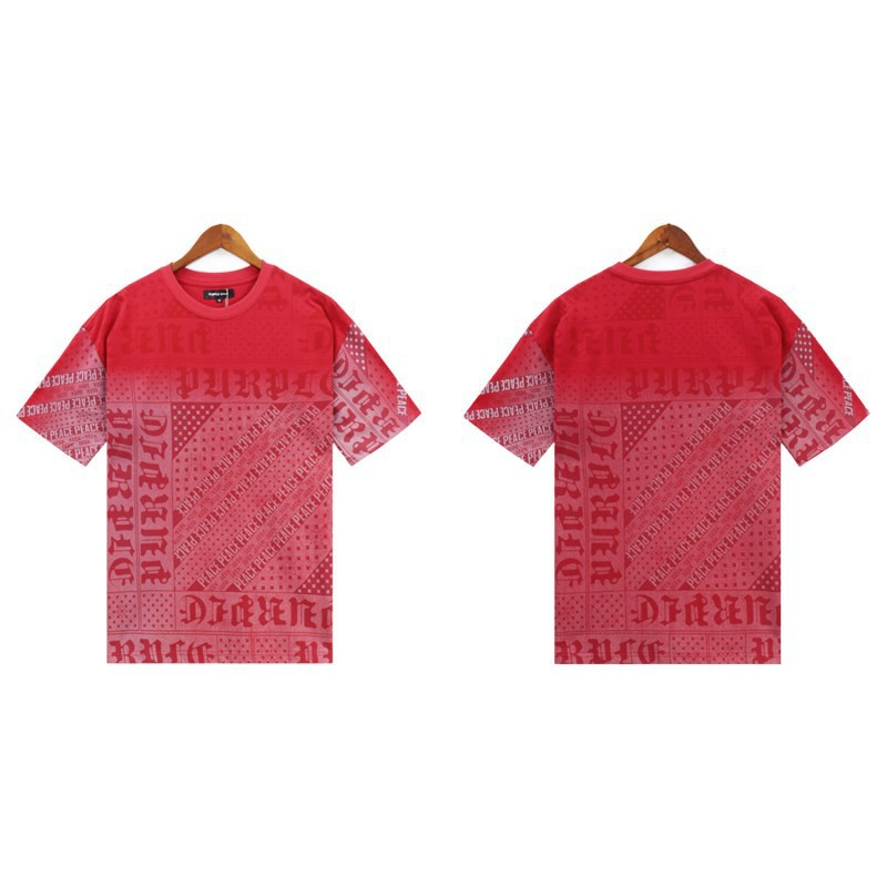 PURPLE BRAND BANDANA SHIRT RED