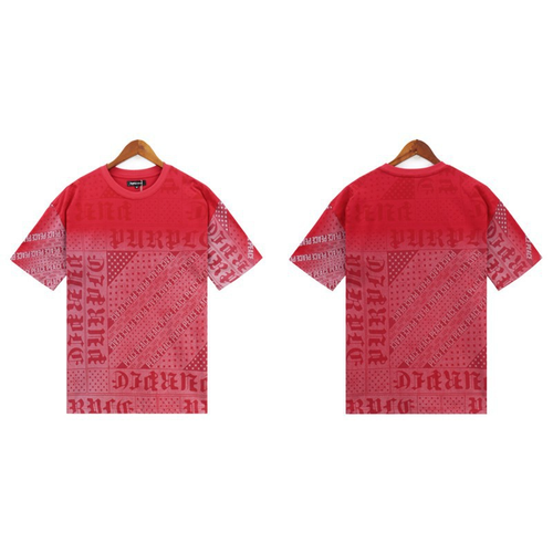 PURPLE BRAND BANDANA SHIRT RED