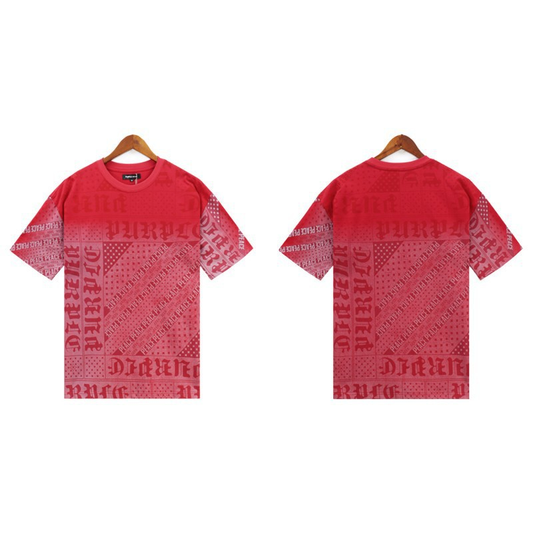 PURPLE BRAND BANDANA SHIRT RED