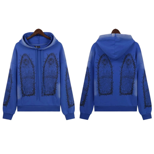 WDW WASHED HOODIE BLUE