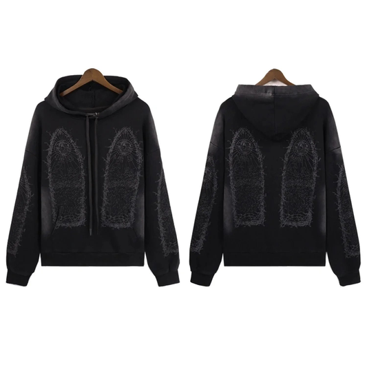 WDW WASHED HOODIE BLACK