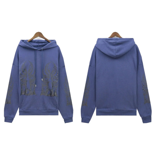 WDW HOODIE BLUE PATTERN