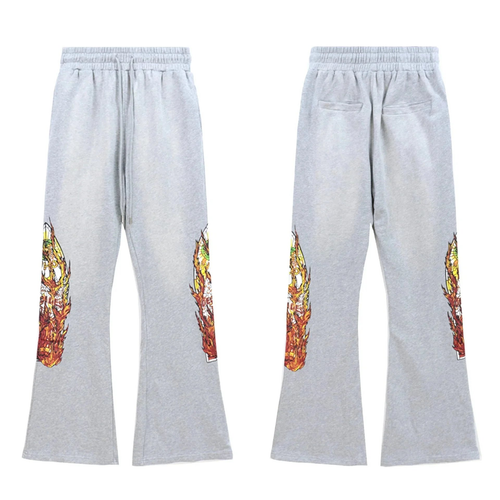 WDW FLARED PANTS GRAY