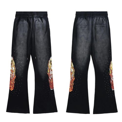 WDW FLARED PANTS BLACK