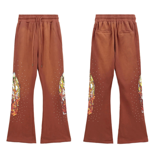 WDW FLARED PANTS RUSTIC