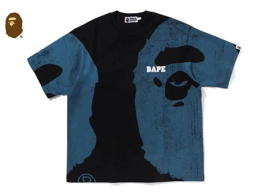 BAPE BLUE BLACK APE SHIRT