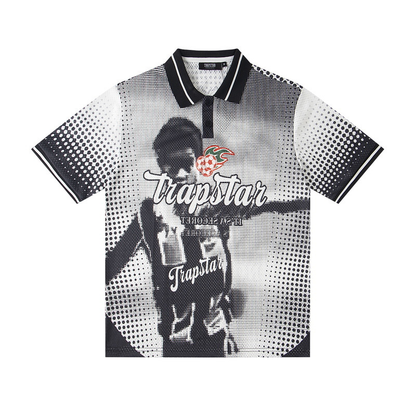 TRAPSTAR JERSEY BLACK CHILD WHITE