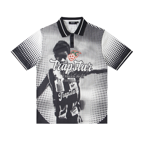 TRAPSTAR JERSEY BLACK CHILD WHITE