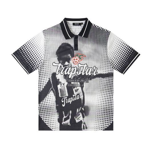 TRAPSTAR JERSEY BLACK CHILD WHITE