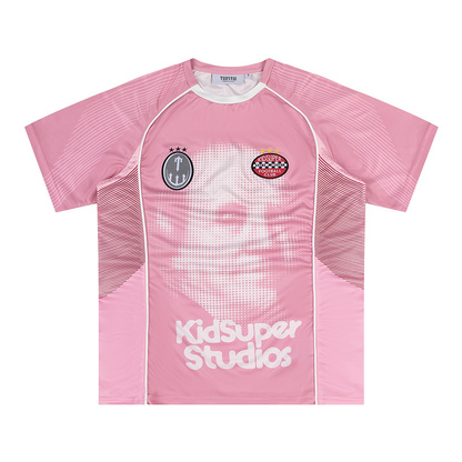 TRAPSTAR JERSEY X KIDSUPER PINK