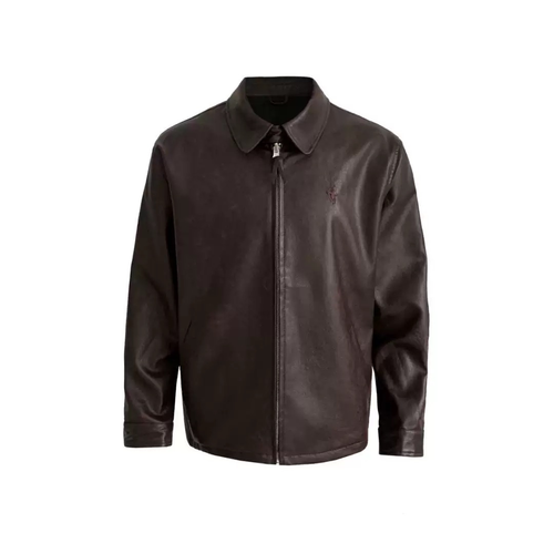 RALPH LAUREN BROWN LEATHER JACKET