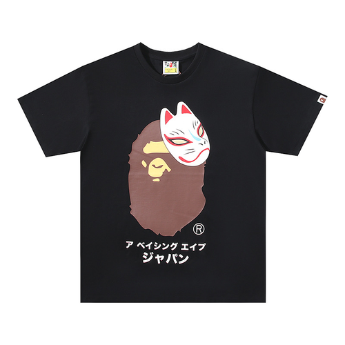 BAPE JAPANESE MASK BLACK SHIRT