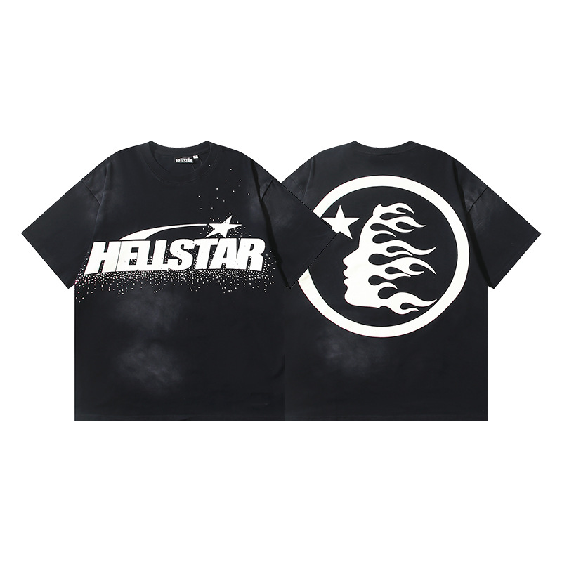 HELLSTAR SIMPLE STAR LOGO SHIRT BLACK