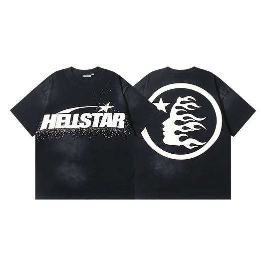 HELLSTAR SIMPLE STAR LOGO SHIRT BLACK