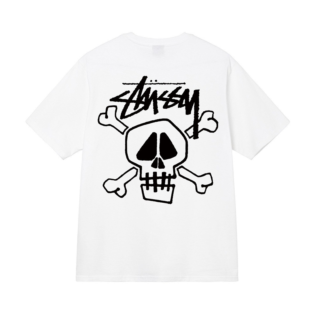 STUSSY SKULL SHIRT WHITE