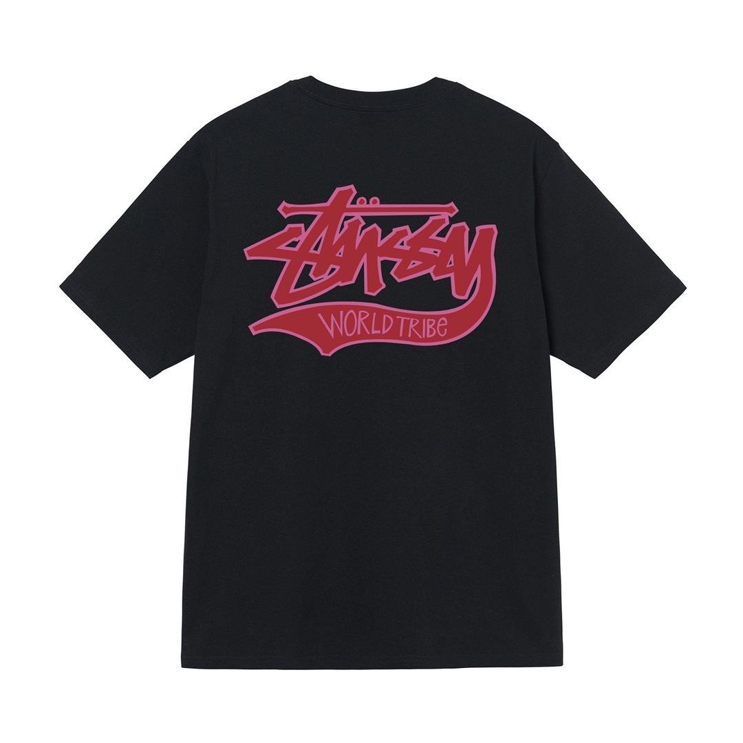 STUSSY WORLD TRIBE SHIRT BLACK