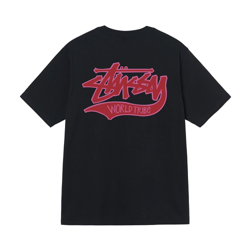 STUSSY WORLD TRIBE SHIRT BLACK