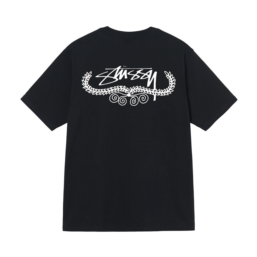 STUSSY LEAVES SHIRT BLACK