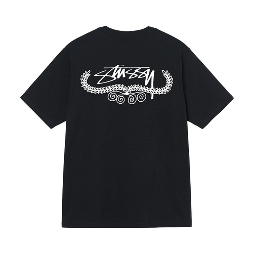 STUSSY LEAVES SHIRT BLACK