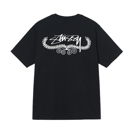 STUSSY LEAVES SHIRT BLACK