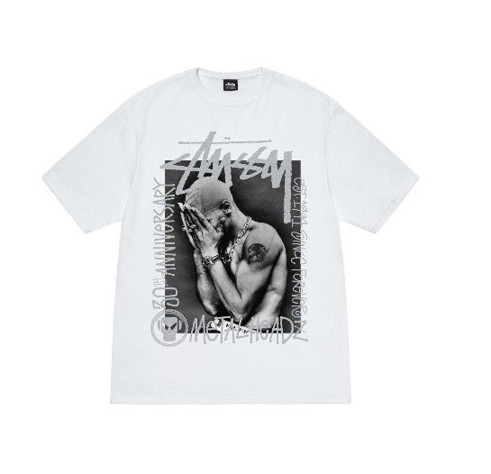 STUSSY METAL HEADS SHIRT WHITE