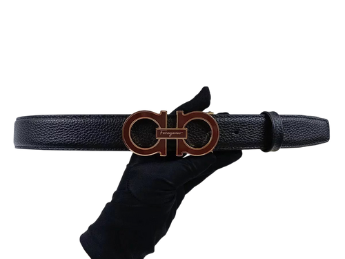 FERRAGAMMO BRONZE CLEAR BELT